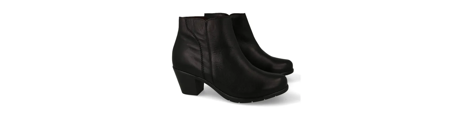 BOTINES MUJER NEGROS PIEL MOD. BRETAÑA NE