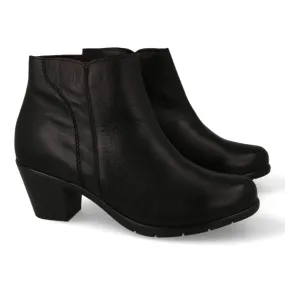 BOTINES MUJER NEGROS PIEL MOD. BRETAÑA NE