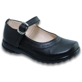 Calzado Con Ajuste Para Niña Estilo 1060Pa17 Marca Patssy Kids Acabado Piel Color Negro