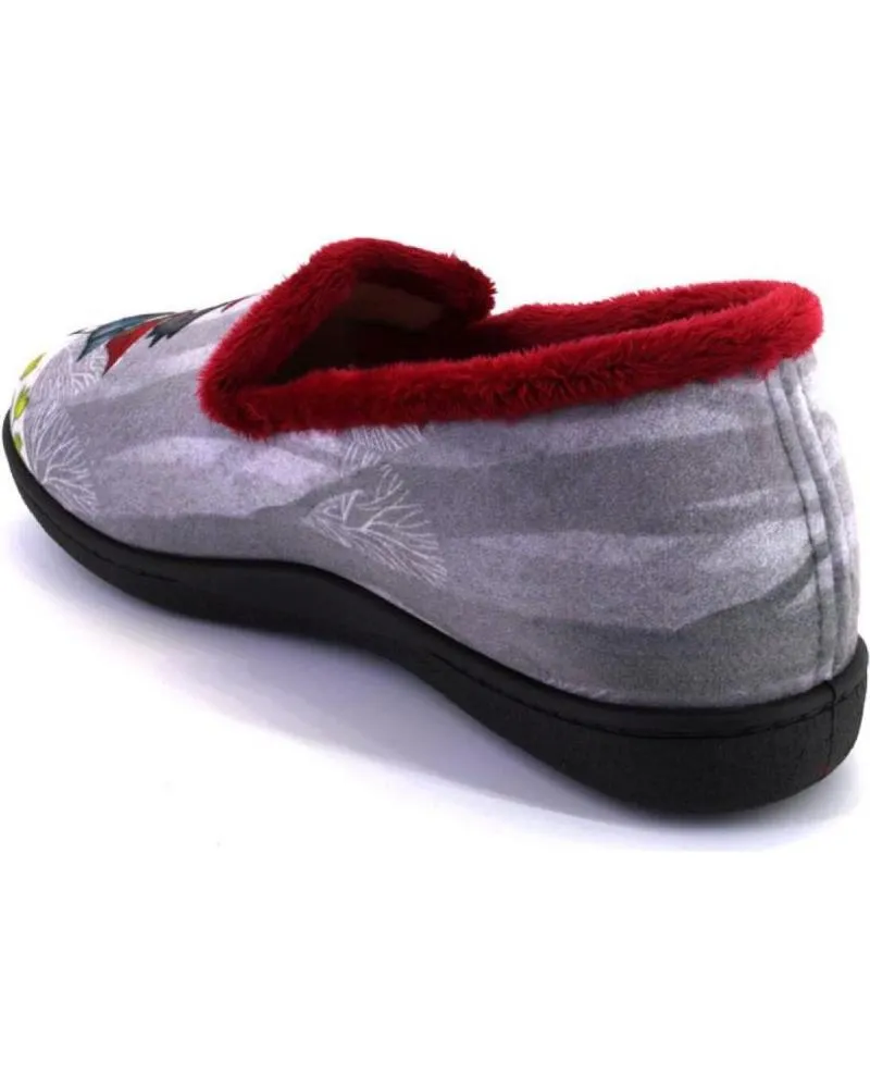 Calzado de casa PLUMAFLEX  de Mujer 12215CAPERUCITA ZAPATILLAS DE CASA DE MUJER  ROJO