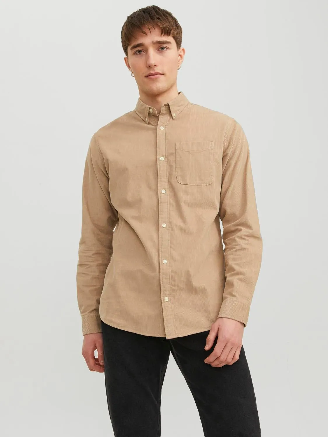 Camisa Corte slim | Beige | Jack & Jones®