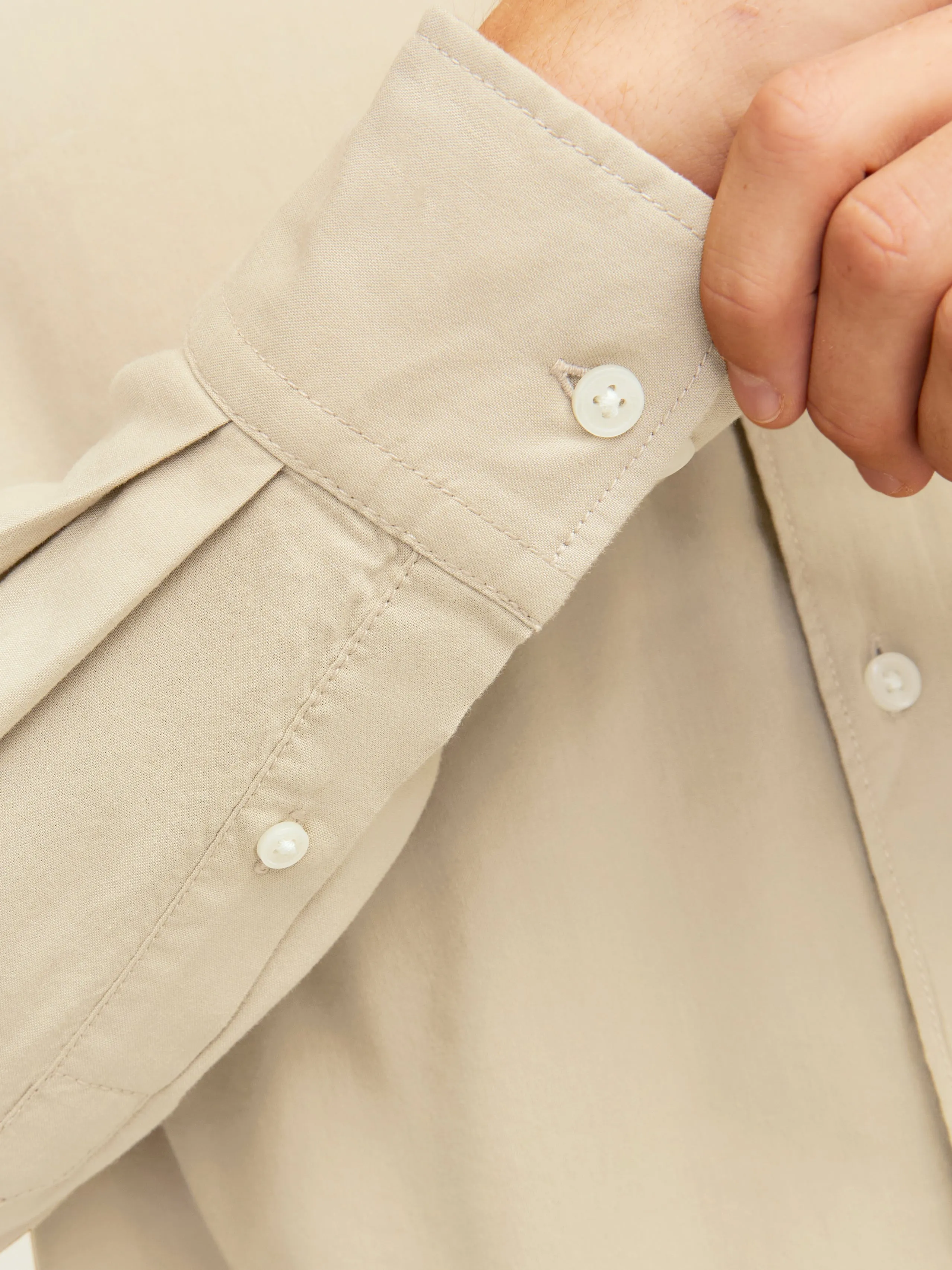 Camisa Corte wide | Beige | Jack & Jones®