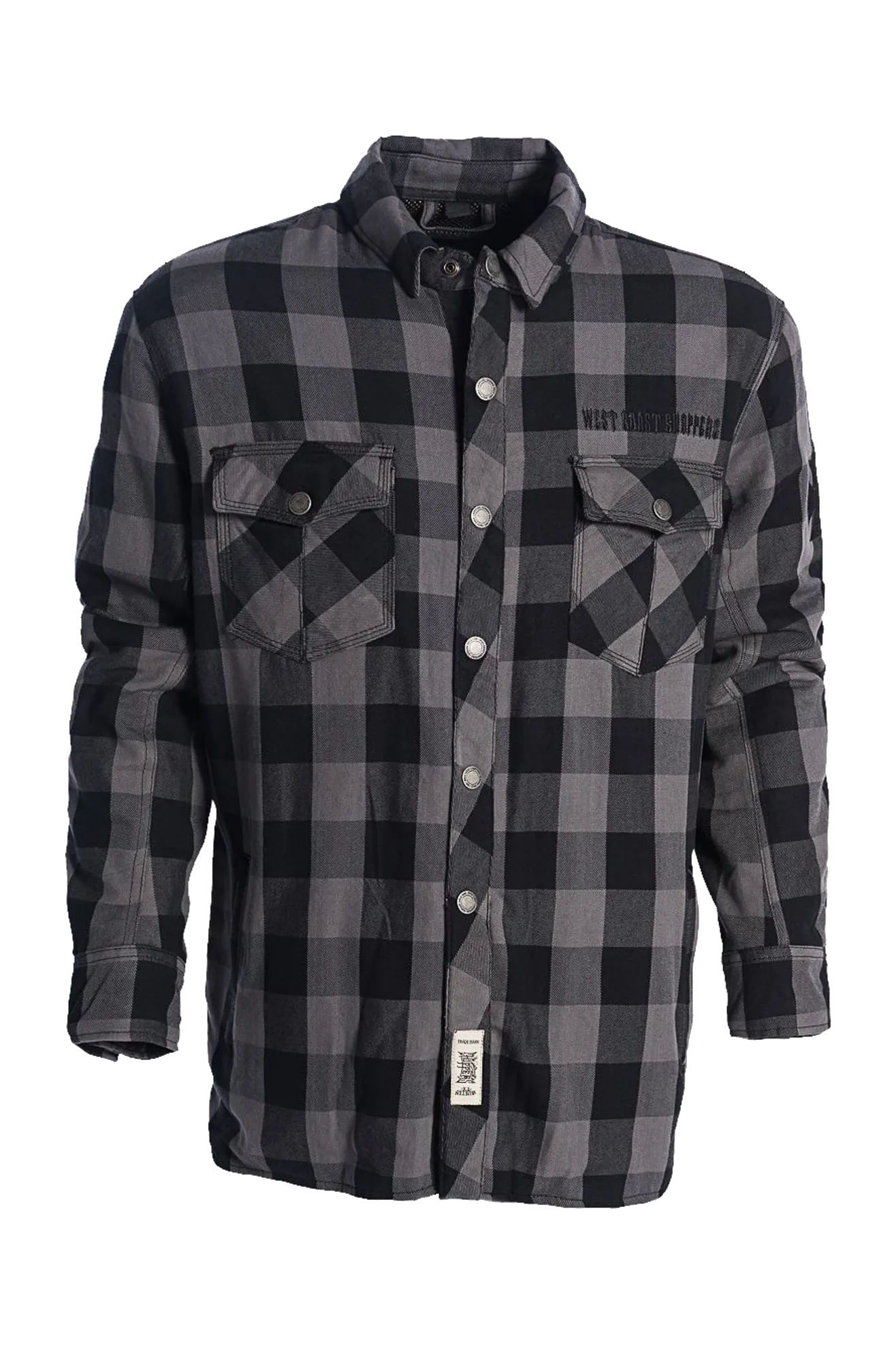 Camisa de Moto West Coast Choppers Aramid Gris-Negro