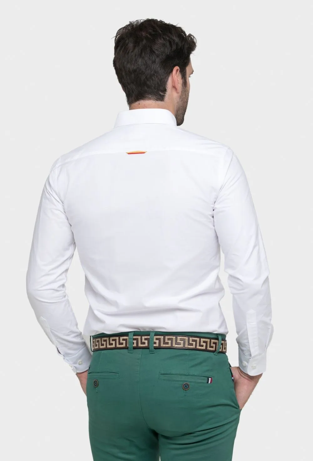 White Embroidered Shirt Spain