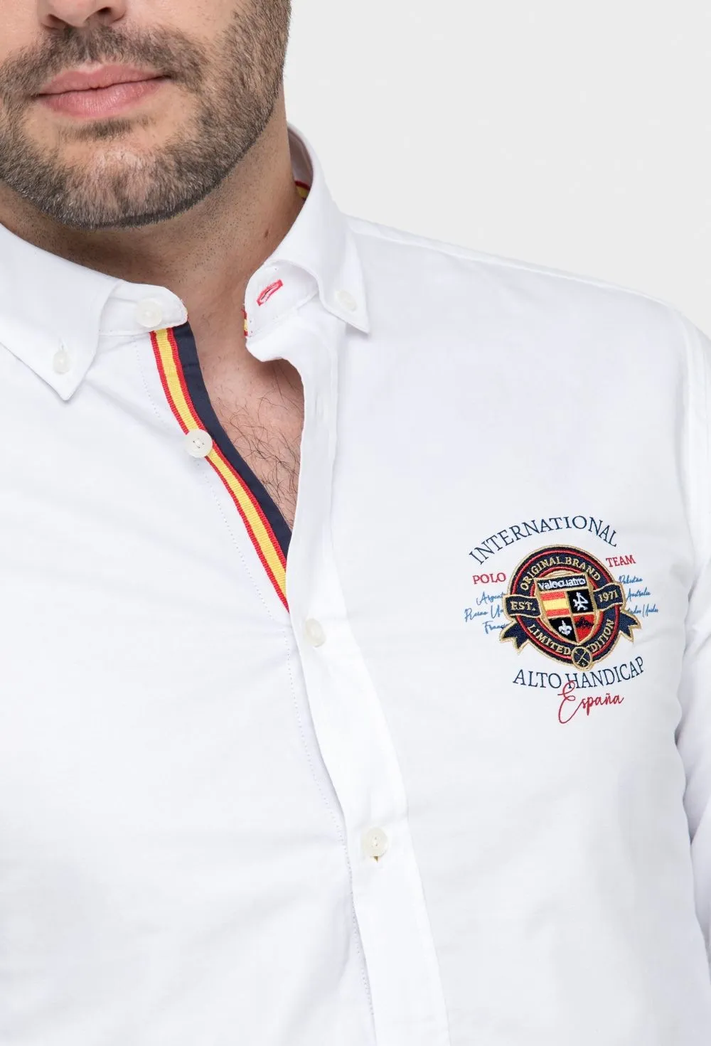 White Embroidered Shirt Spain