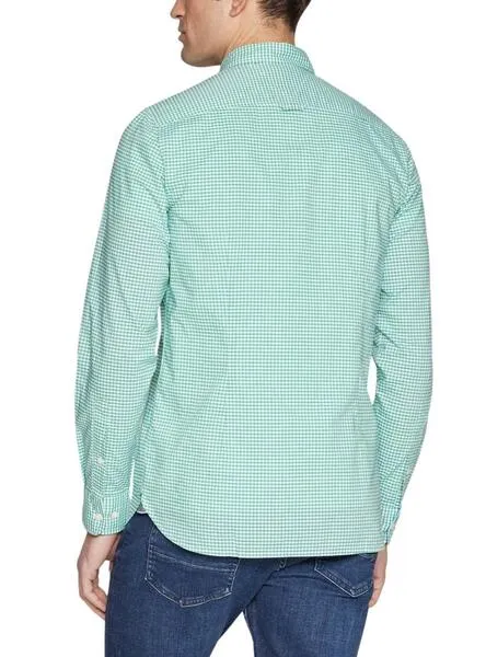 Tommy Hilfiger Men's Green Flex Textured Shirt