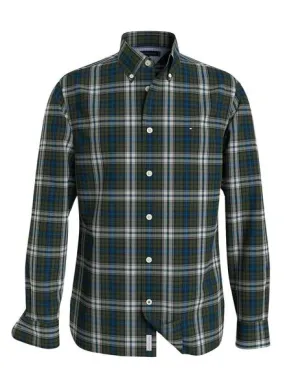 Tommy Hilfiger Green Tartan Shirt for Men