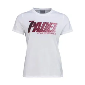 Camiseta Algodon Head Padel SPW Blanco Mujer | Head