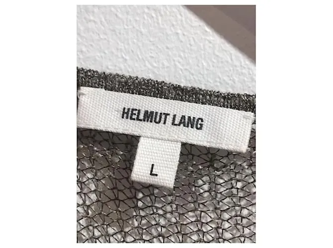 Camiseta de punto HELMUT LANG.Internacional L Sintético Gris 