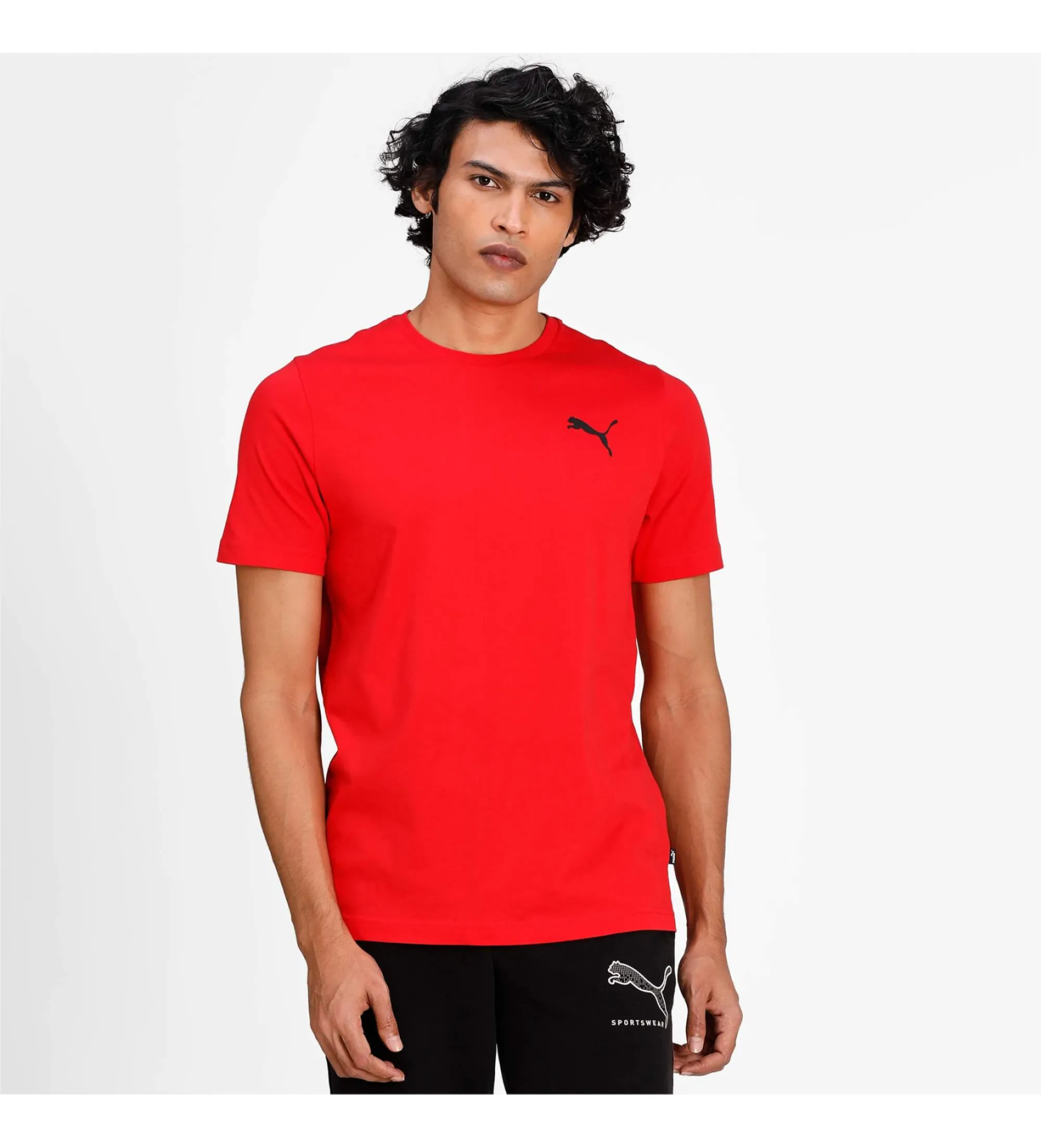 Red ESS Small Logo T-shirt