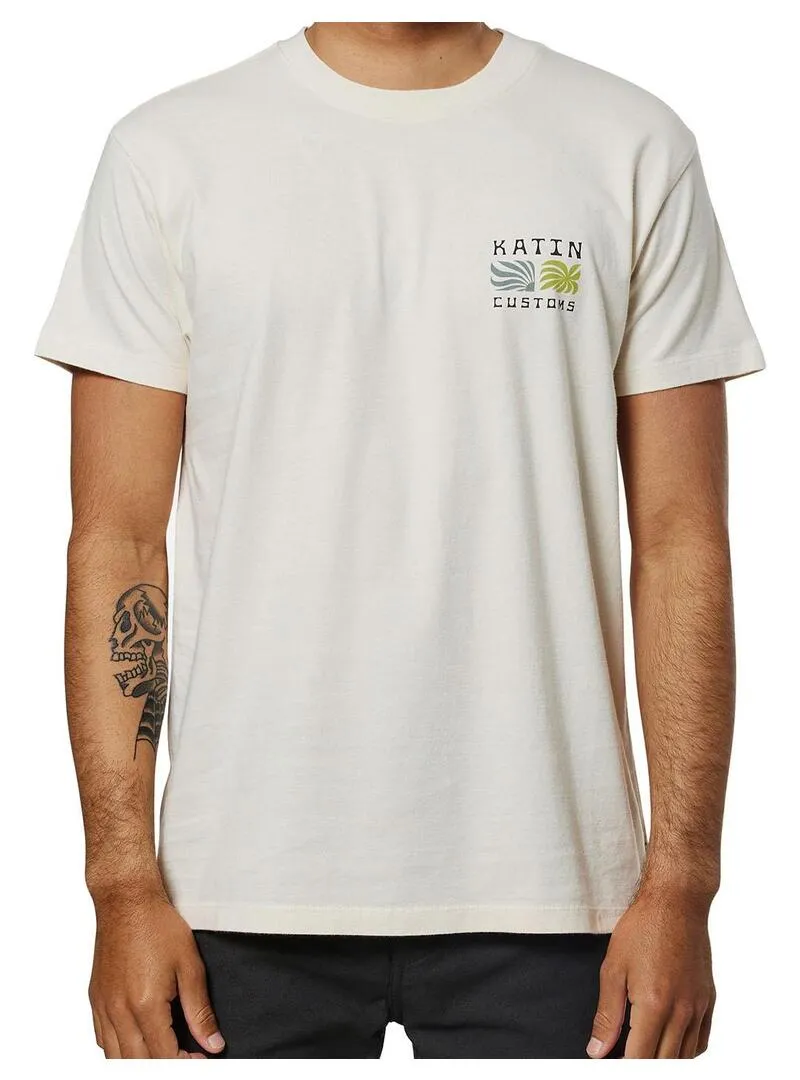 Men's Beige Linen Katin T-shirt