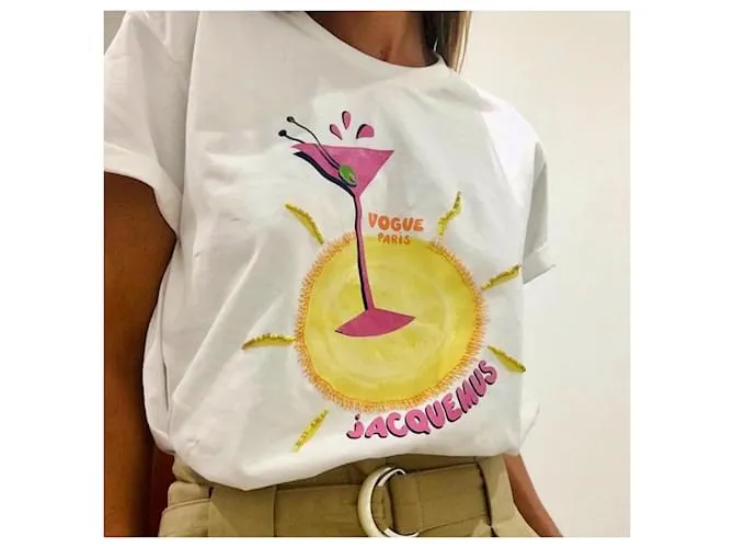 Camiseta Jacquemus X Vogue Talla S Blanco 