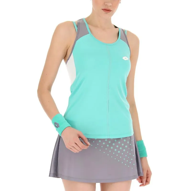 Camiseta Lotto Top IV Verde Turquesa Gris Mujer | Lotto