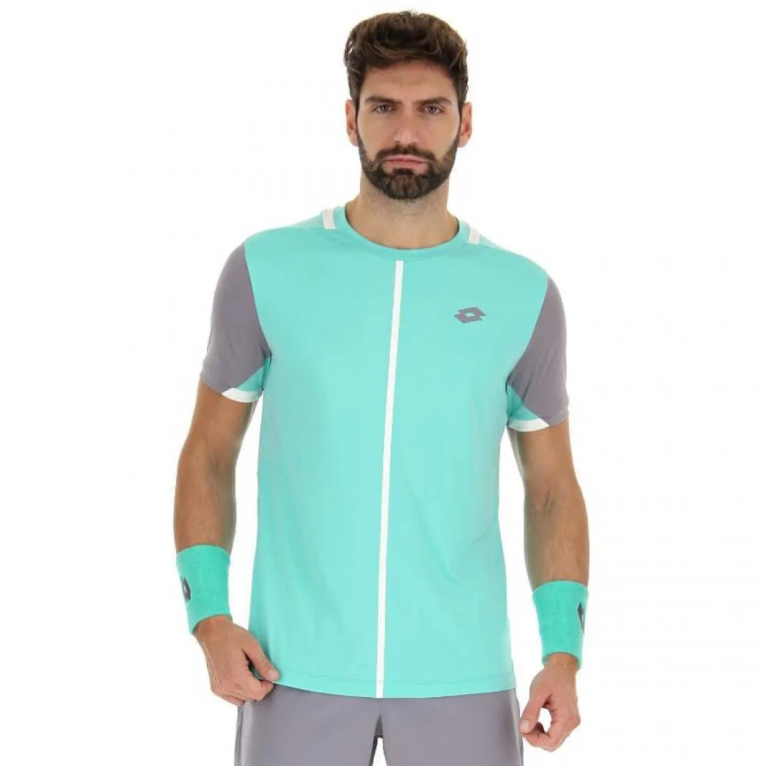 Camiseta Lotto Top IV Verde Turquesa Gris Plata | Lotto