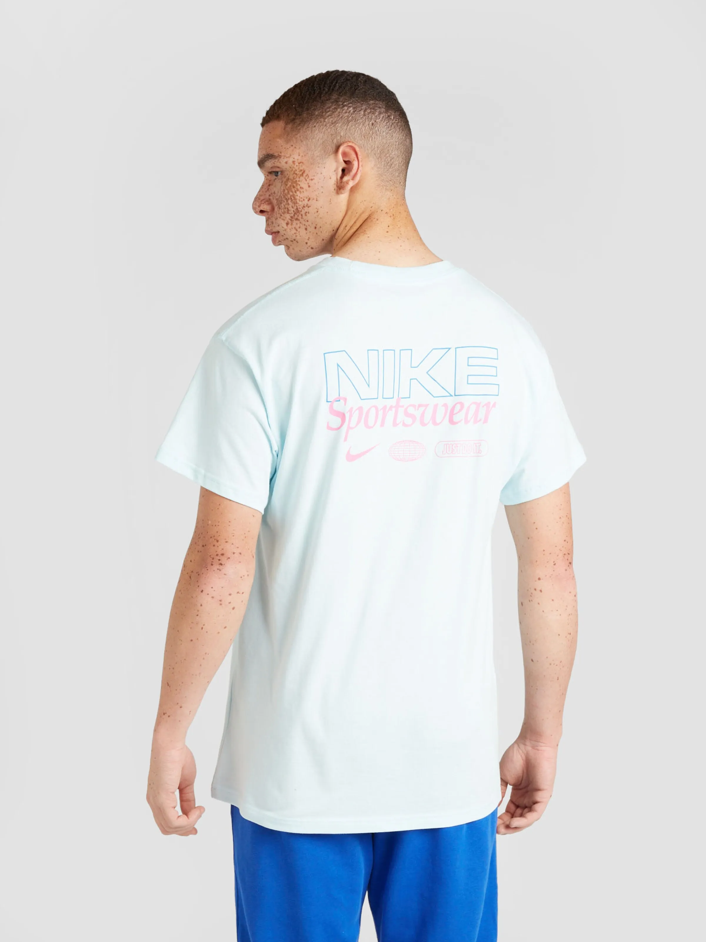 Nike Sportswear Blue Dark Light Blue Shirt