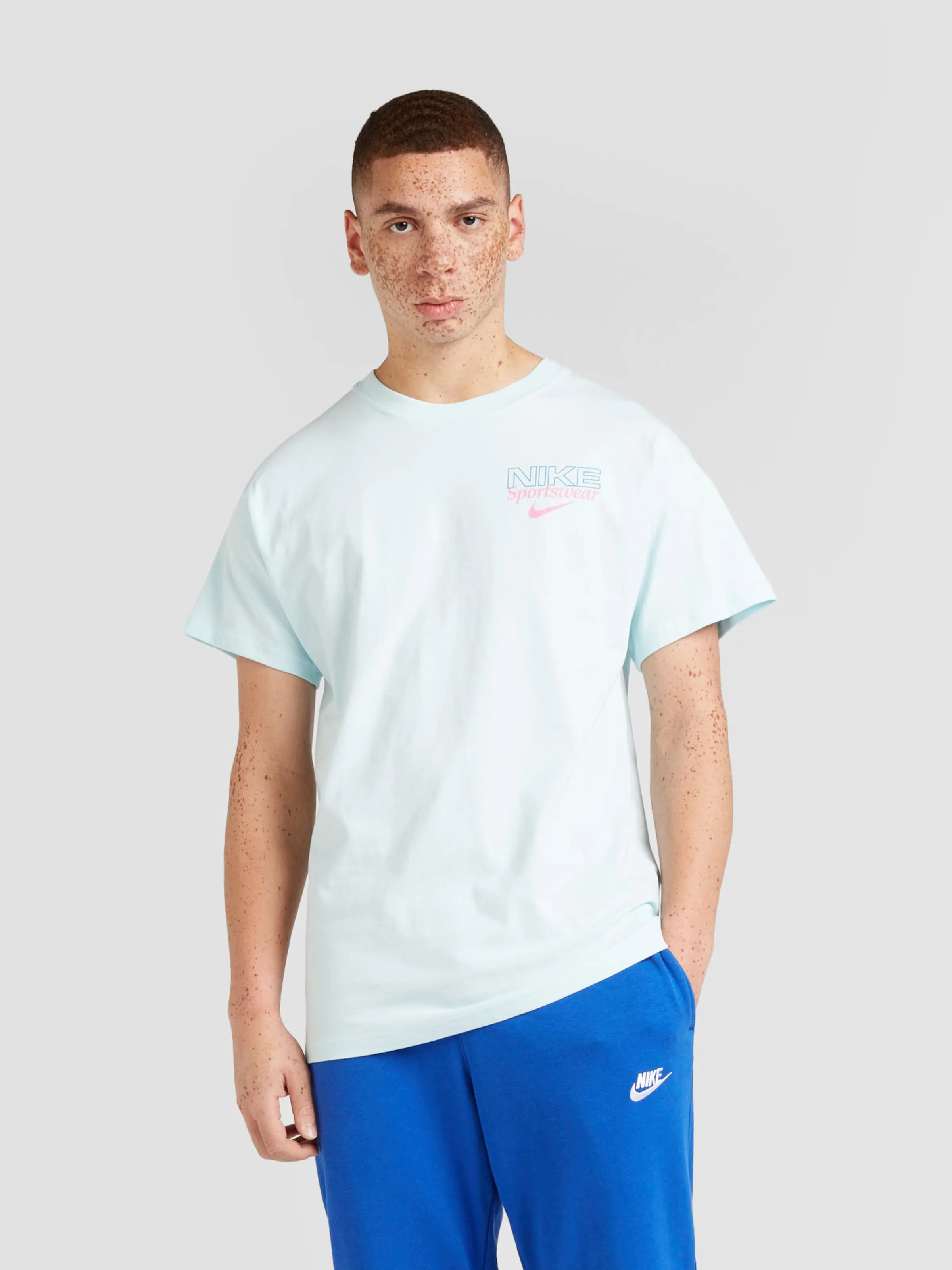 Nike Sportswear Blue Dark Light Blue Shirt