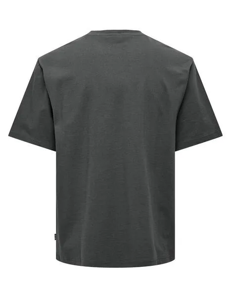 Camiseta Only & Sons 'Mickey' Gris Oscuro