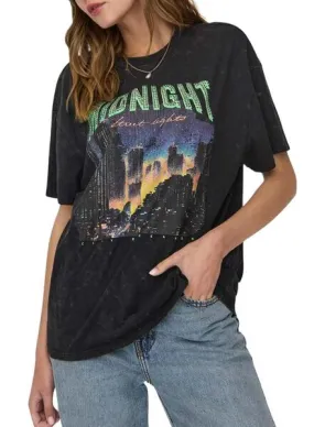 Women's Only Lucca Midnight Black T-Shirt