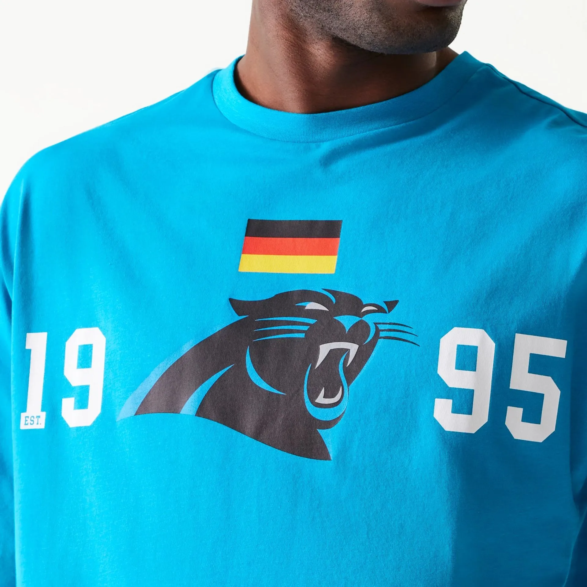 Camiseta Oversized Carolina Panthers NFL Games Square Arch Azul