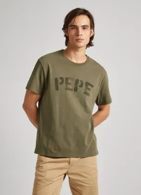 Pepe Jeans Men's Rolf Tee Military Green T-shirt;