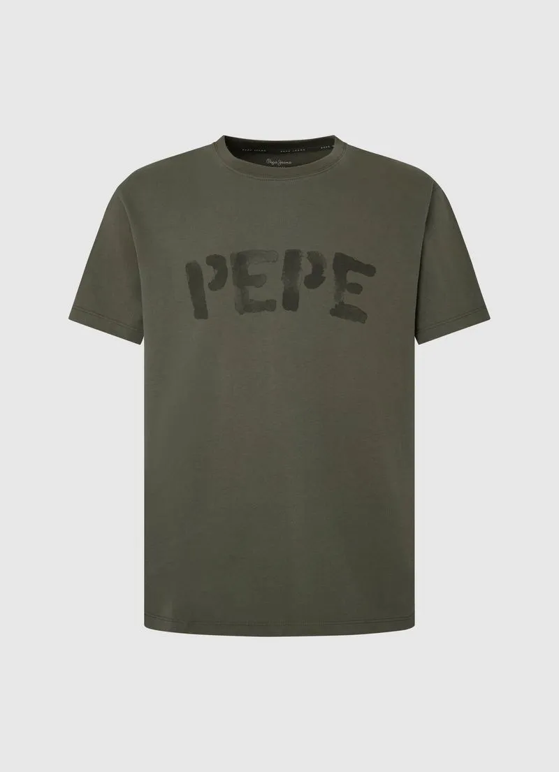 Pepe Jeans Men's Rolf Tee Military Green T-shirt;