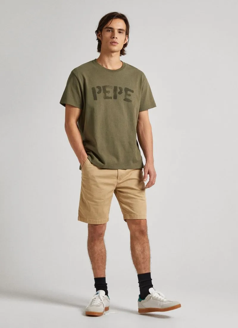 Pepe Jeans Men's Rolf Tee Military Green T-shirt;