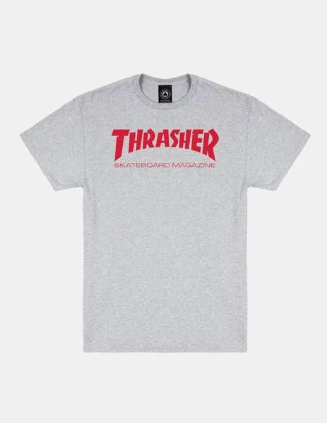 Camiseta Thrasher SKATE MAG - Gris rojo