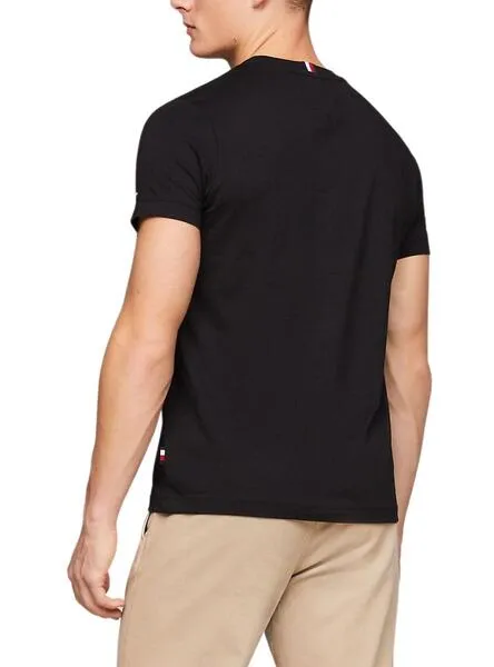 Tommy Hilfiger Black Men's Global T-Shirt