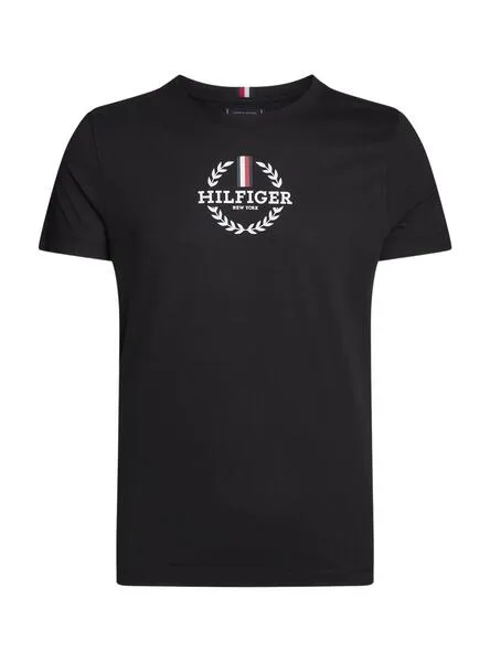 Tommy Hilfiger Black Men's Global T-Shirt