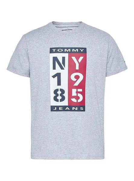 Tommy Jeans Vertical Logo Camiseta Gris