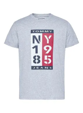 Tommy Jeans Vertical Logo Camiseta Gris