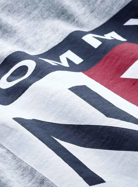 Tommy Jeans Vertical Logo Camiseta Gris