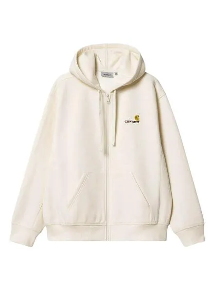 Carhartt Beige Zip-Up Hoodie for Men