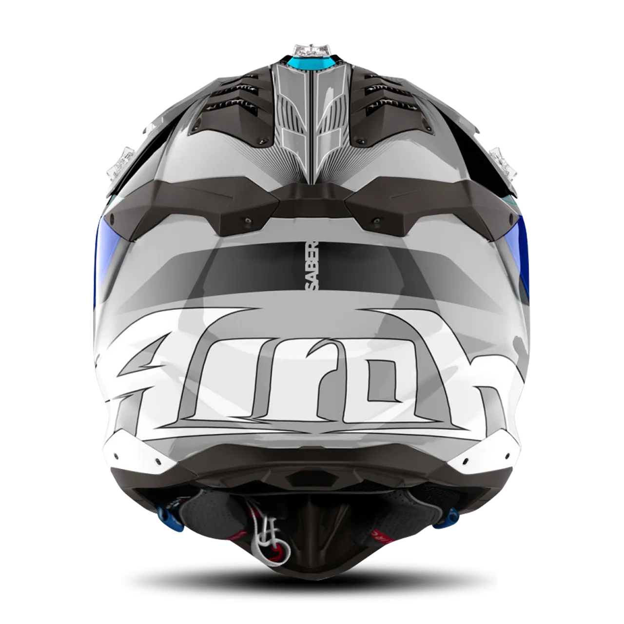 Casco de Cross Airoh Aviator 3 Saber Azul Brillante