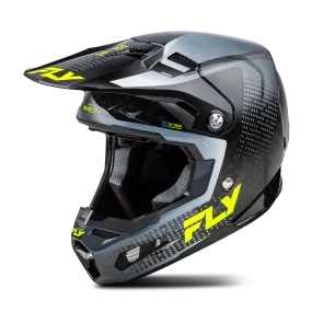 Casco de Cross FLY Racing Formula S Protocol Carbono-Gris-Hi-Vis