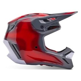 Casco de Cross Niño FOX V3 Volatile Gris-Rojo