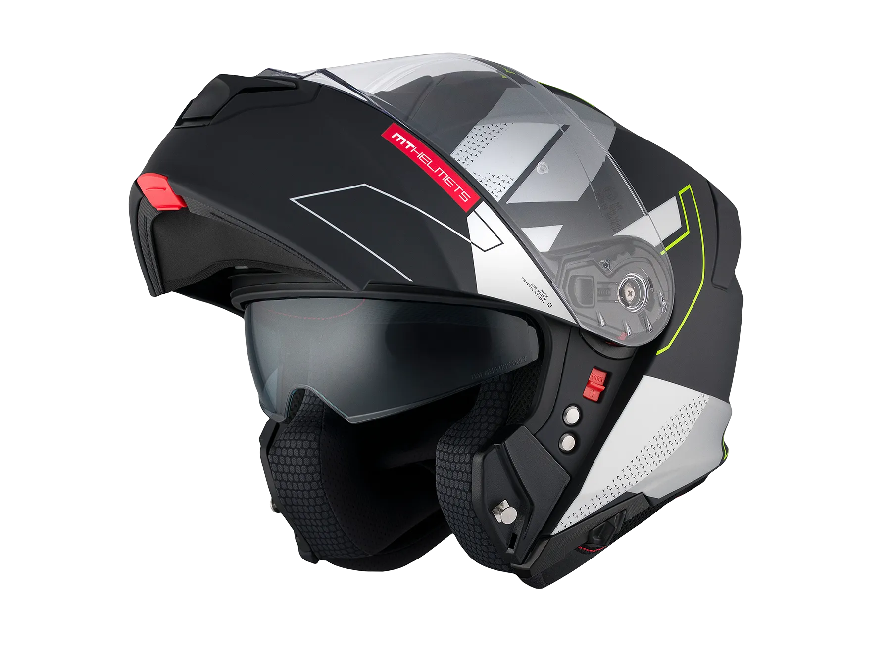 CASCO MT GENESIS ABATIBLE TALO NEGRO GRIS MATE