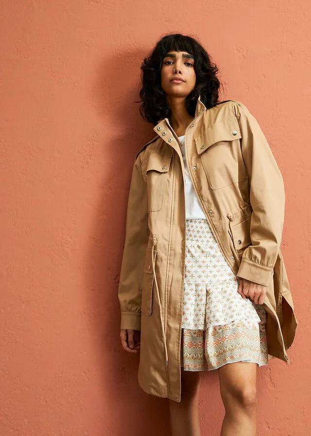 Beige Brown Jacket