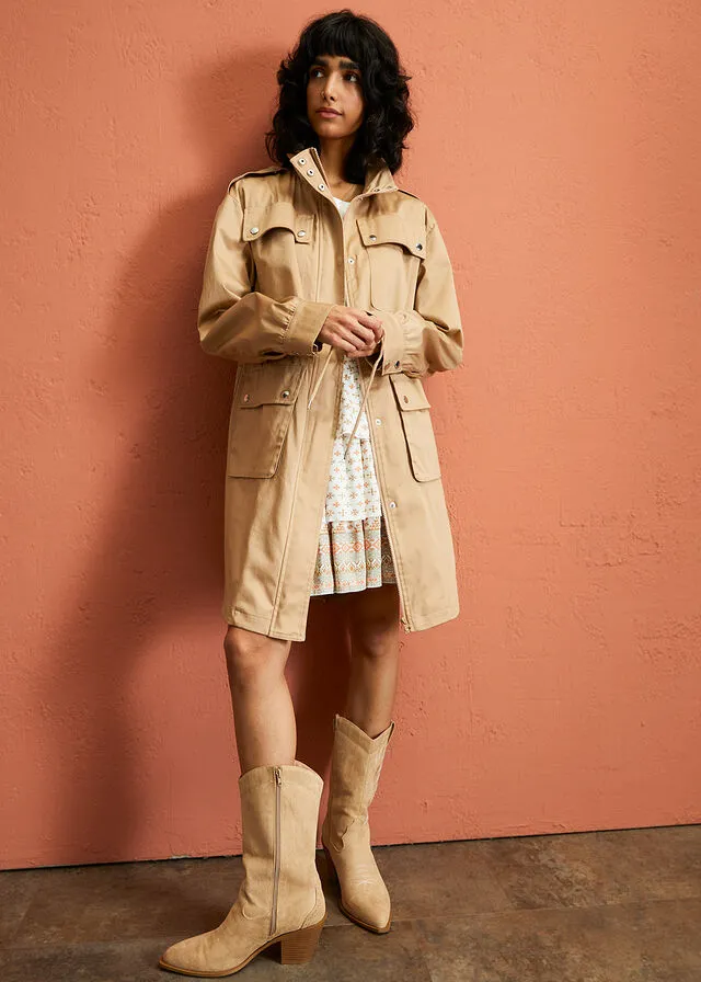 Beige Brown Jacket