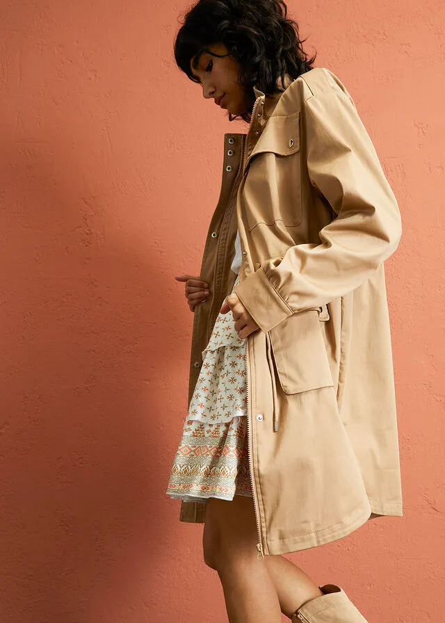 Beige Brown Jacket