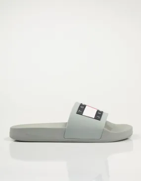 Tommy Hilfiger Men's Pool Slides in Khaki