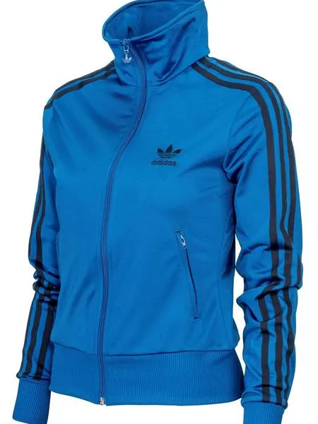 Women's Blue-Black Adidas Firebird TT Jacket