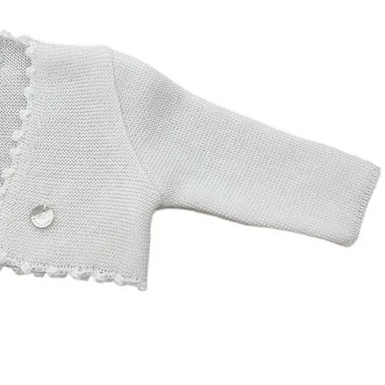 Marialex Baby Dress Jacket Raw White