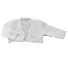 Marialex Baby Dress Jacket Raw White