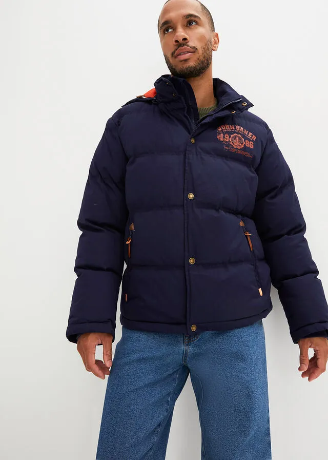 Navy Quilted Jacket