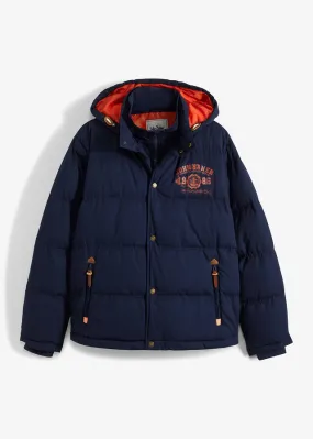 Navy Quilted Jacket