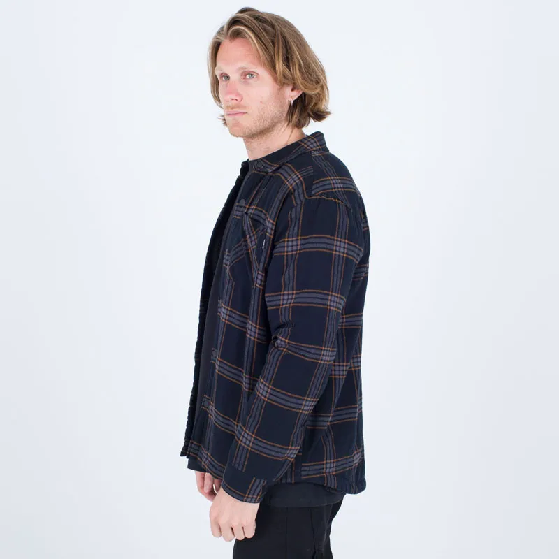 Hurley Jacket: Portland Sherpa Lined Flannel (Black)