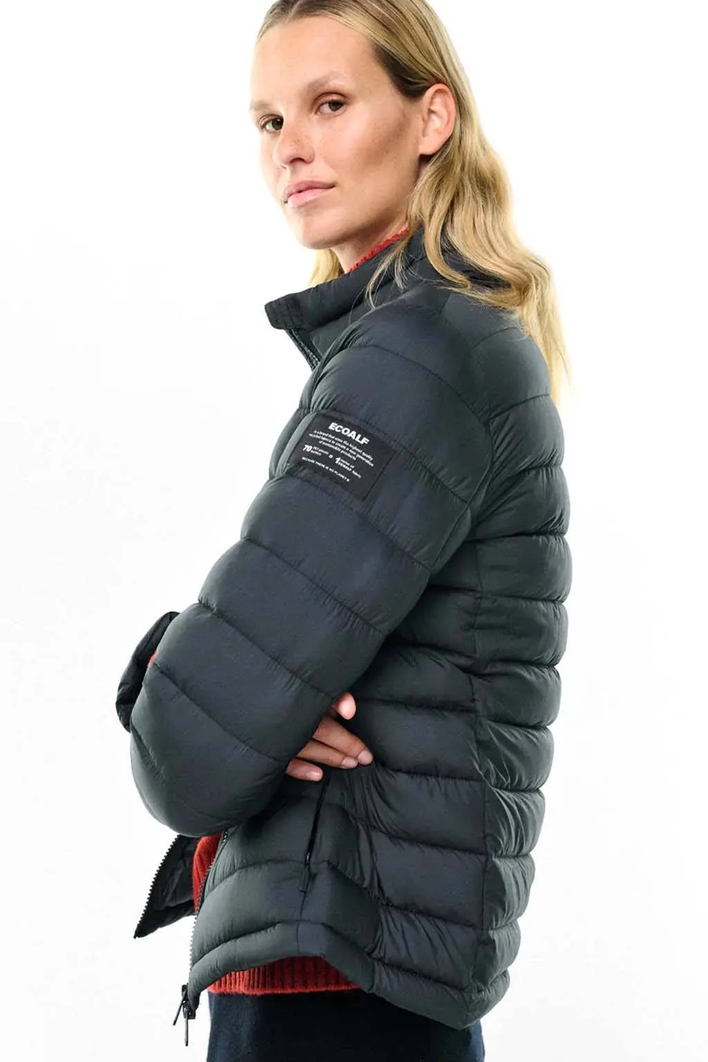 Ecoalf Berat black women's jacket.