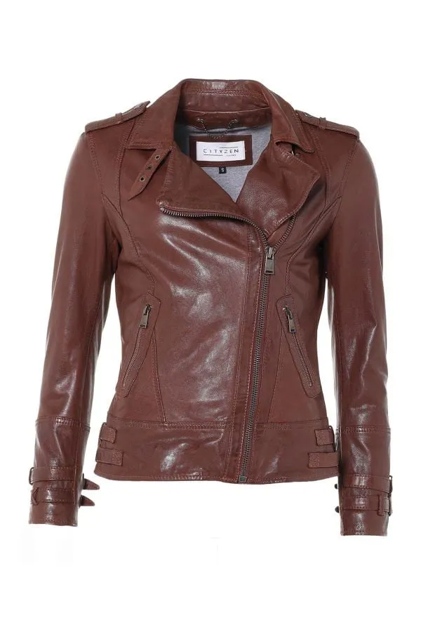 Cityzen Women's Aprilia 2 Mid Brown Jacket