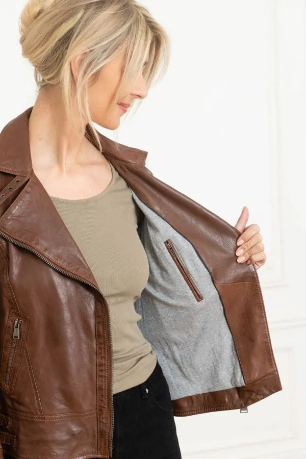 Cityzen Women's Aprilia 2 Mid Brown Jacket